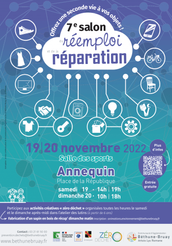Salon du réemploi et réparation 19 et 20 novembre 2022 Agglomération Béthune Bruay